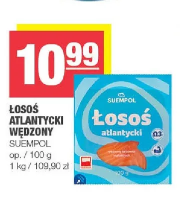 Łosoś atlantycki wędzony Suempol promocja w SPAR