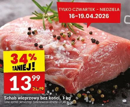 Schab wieprzowy bez kości promocja w Twój Market