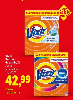 Proszek do prania Vizir do kolorów XL promocja w Lidl