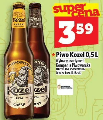 Piwo Kozel promocja w TOPAZ