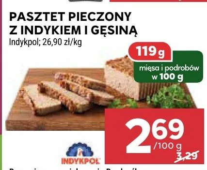 Pasztet pieczony z indykiem i gęsiną promocja w Stokrotka