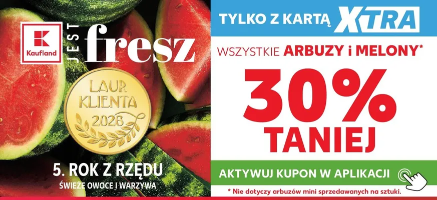 Arbuzy i melony promocja w Kaufland