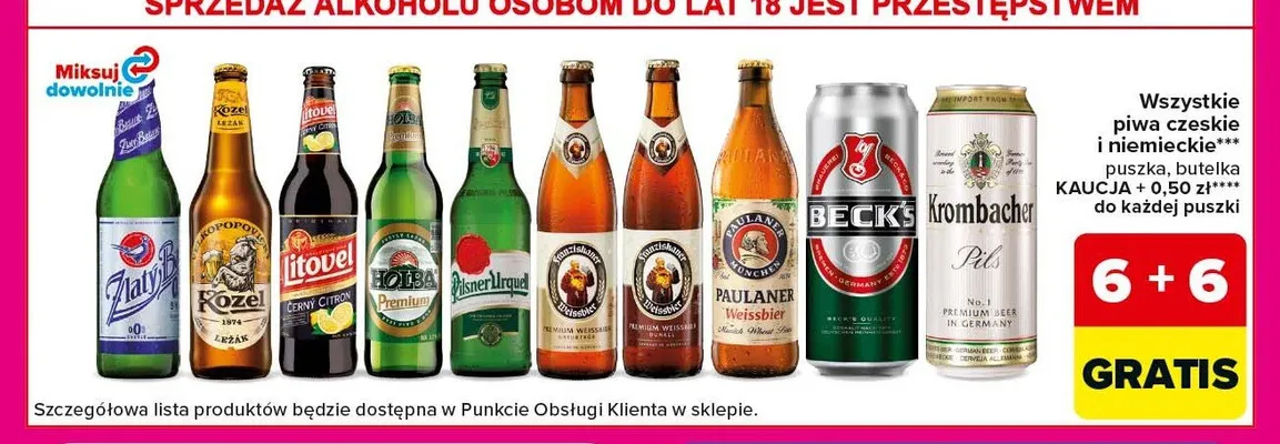 Piwo Kozel Ležák promocja w Carrefour