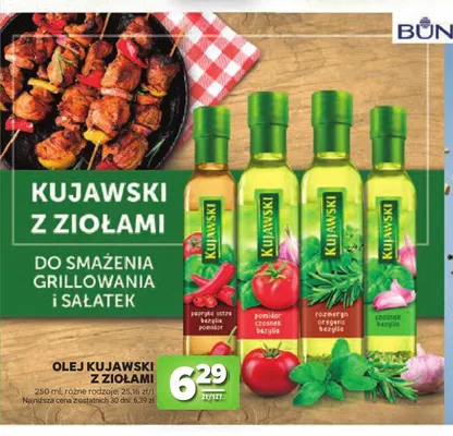 Olej rzepakowy Kujawski z ziołami pomidor czosnek bazylia promocja w Stokrotka