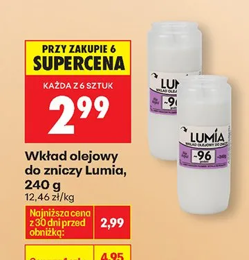 Wkład olejowy do znicza 240g promocja w Biedronka