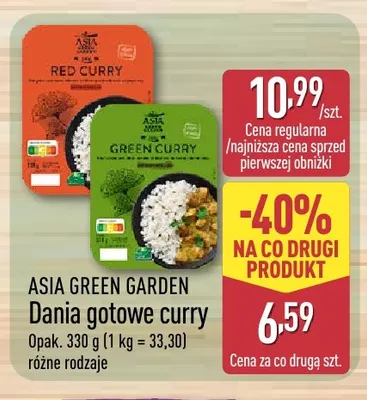 Dania gotowe curry green curry Asia Green Garden promocja w Aldi
