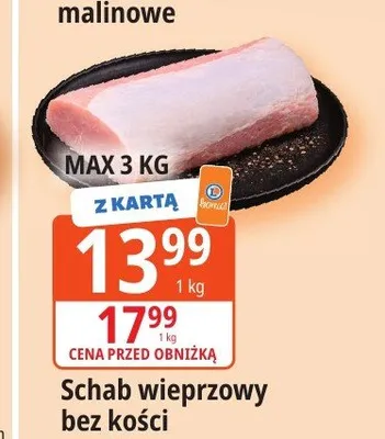 Schab wieprzowy bez kości promocja w Leclerc