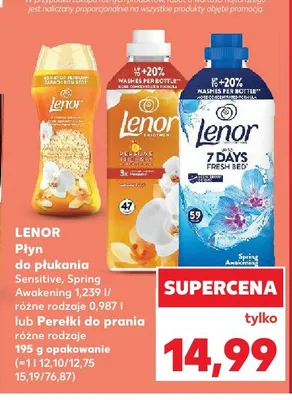 Płyn do płukania Lenor Spring Awakening 1,239l promocja w Kaufland