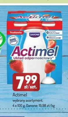 Napój jogurtowy Actimel Danone 4-pak promocja w Avita