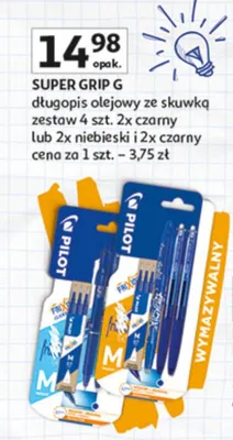 Długopis olejowy ze skuwką Super Grip G promocja w Auchan