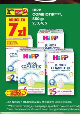 Mleko modyfikowane HiPP Combiotik 2 promocja w Biedronka
