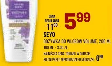 Odżywka do włosów volume promocja w Drogerie Natura