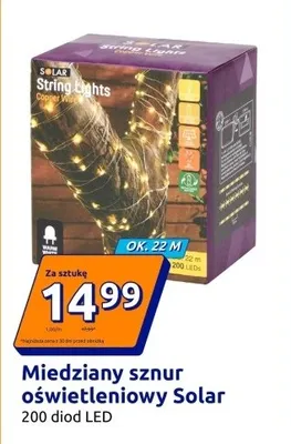 Miedziany sznur oświetleniowy promocja w Action