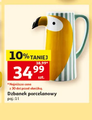Dzbanek porcelanowy 1l promocja w Auchan