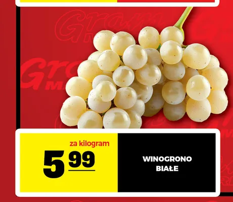 Winogrono białe promocja w Gram Market