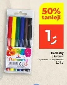 Flamastry 6 kolorów promocja w Dealz