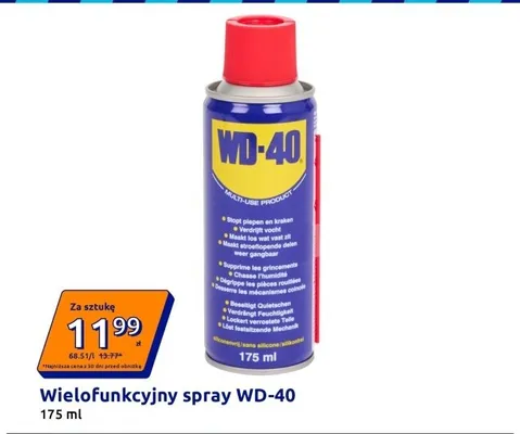 Wielofunkcyjny spray WD-40 promocja w Action