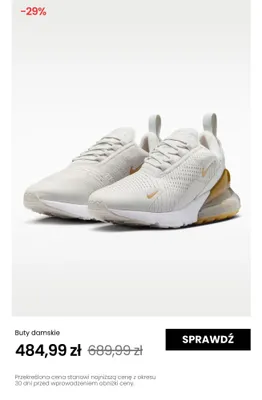 Buty damskie Nike Air Max 270 promocja w NIKE