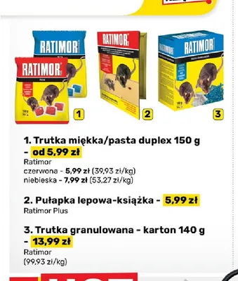 Trutka miękka pasta duplex 150 g czerwona Ratimor promocja w Bricomarche
