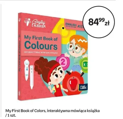 My First Book of Colours Czytaj z Albikiem interaktywna mówiąca książka promocja w Empik
