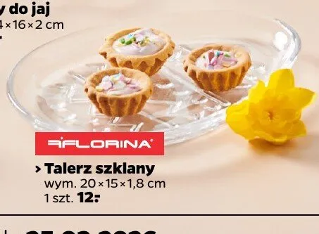 Talerz szklany promocja w Netto