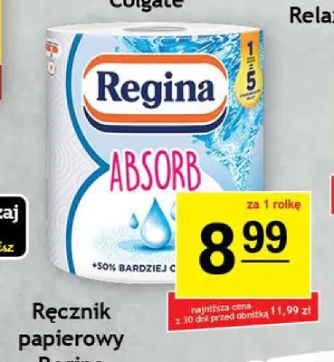 Ręcznik papierowy Regina Absorb promocja w Gram Market