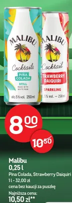 Drink Malibu Pina Colada promocja w Żabka