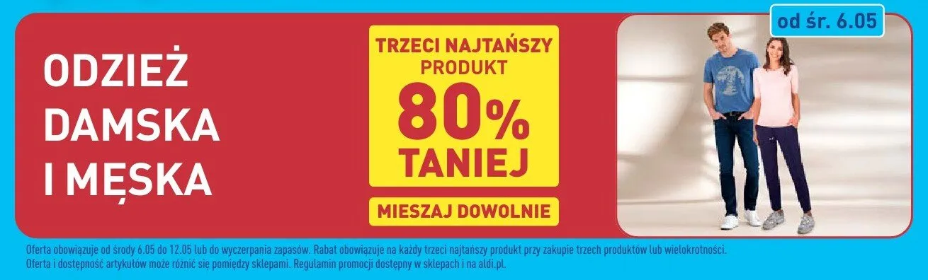 Odzież damska promocja w Aldi