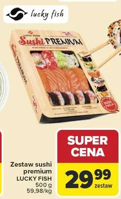 Zestaw sushi premium Lucky Fish promocja w Carrefour