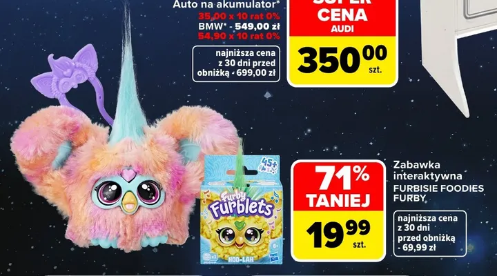 Zabawka interaktywna Furbisie Foodies Furby promocja w Carrefour