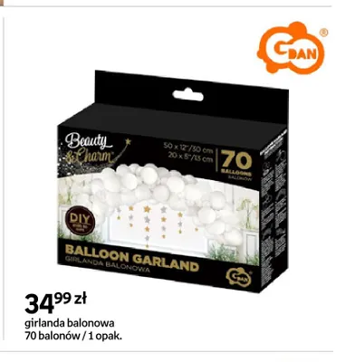 Girlanda balonowa 70 balonów GoDan Beauty & Charm promocja w Empik