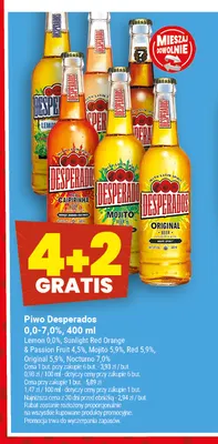 Piwo Desperados Original 5,9% promocja w Twój Market
