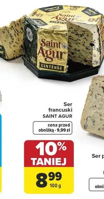 Ser francuski Saint Agur promocja w Carrefour