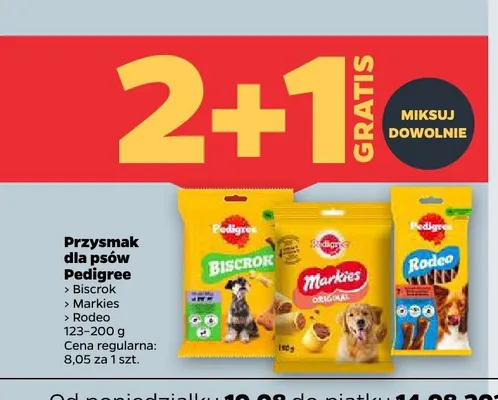 Przysmak dla psów Pedigree Rodeo promocja w Netto