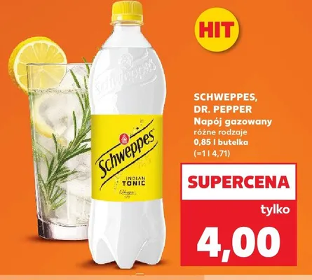 Napój gazowany Schweppes promocja w Kaufland