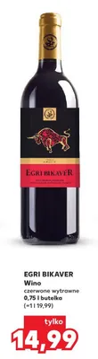 Wino czerwone wytrawne Egri Bikaver promocja w Kaufland