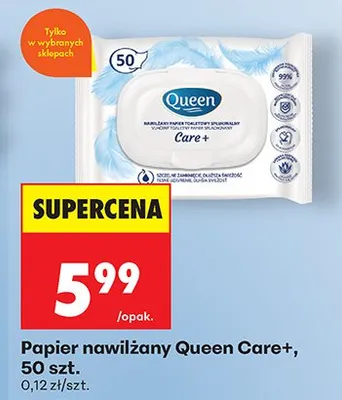 Papier nawilżany Care+ promocja w Biedronka