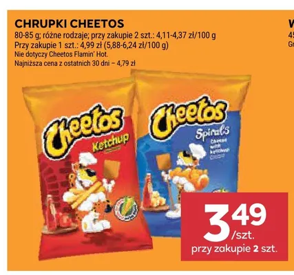 Chrupki Cheetos promocja w Stokrotka
