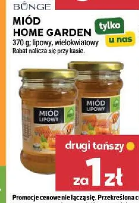 Miód lipowy Home Garden promocja w Stokrotka