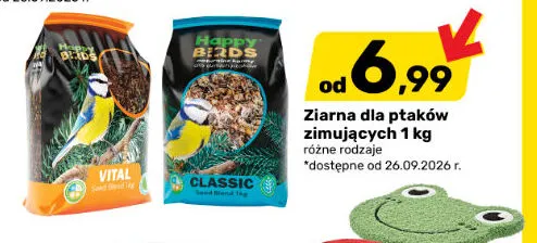 Ziarna dla ptaków zimujących 1 kg Happy Birds promocja w Bricomarche