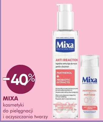 Kosmetyki MIXA do pielęgnacji i oczyszczania twarzy promocja w Makro