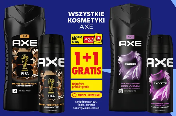 Kosmetyki AXE promocja w Biedronka