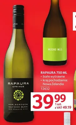 Wino Rapaura białe wytrawne Nowa Zelandia promocja w Selgros