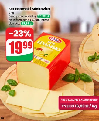 Ser Edamski promocja w Dino