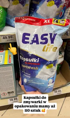 Kapsułki do zmywarki Easy Life SmartWash promocja w Dino