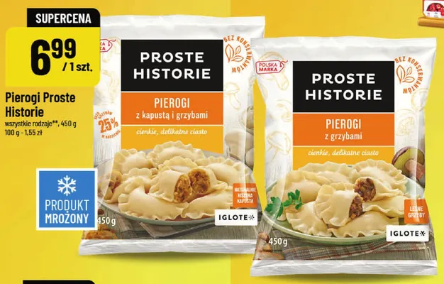 Pierogi Proste Historie z kapustą i grzybami promocja w POLOmarket