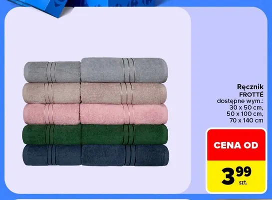 Ręcznik frotté promocja w Carrefour