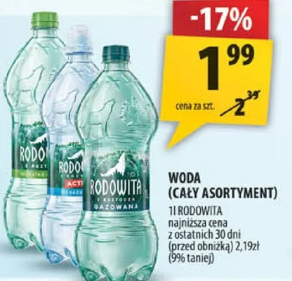 Woda Rodowita promocja w Arhelan