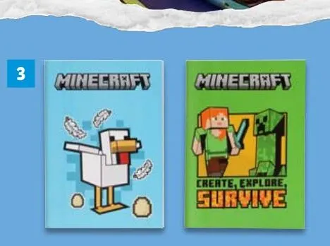 Zestaw 2 zeszytów do ćwiczeń Minecraft promocja w Lidl