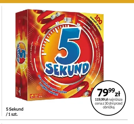 Gra planszowa Trefl 5 Sekund promocja w Empik